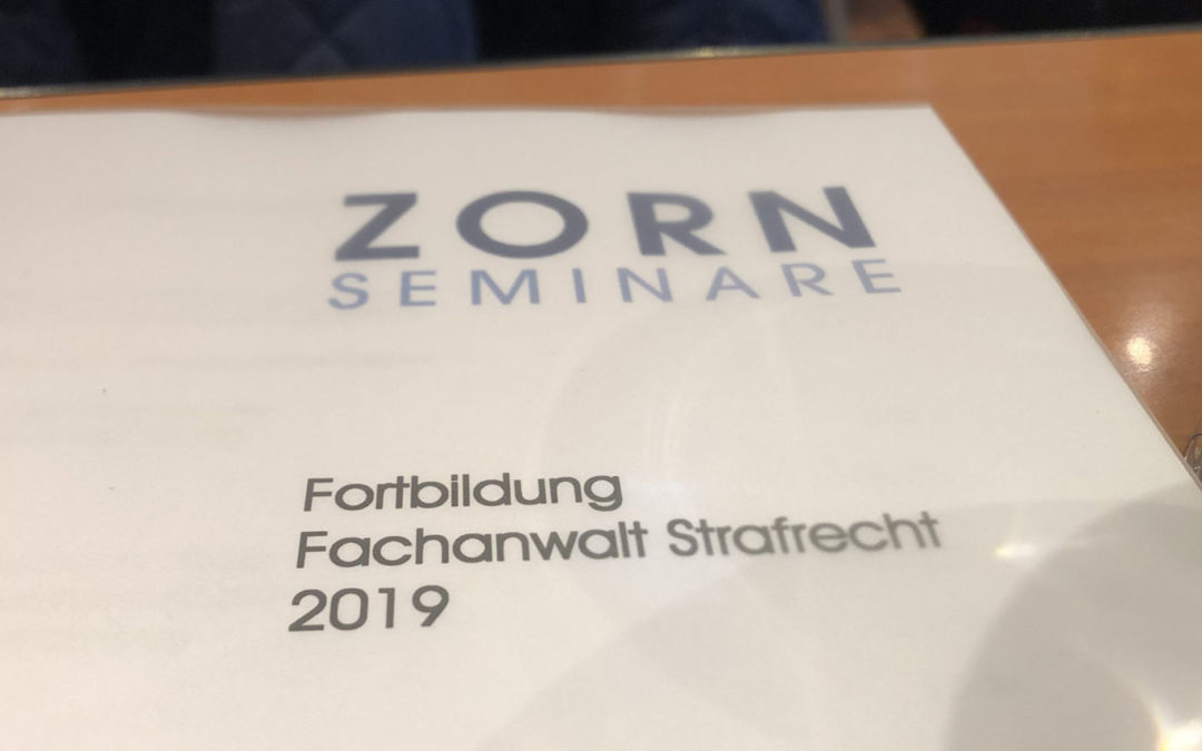 Weiterbildung 2019 – Dezernat Strafrecht bei der Fortbildung
